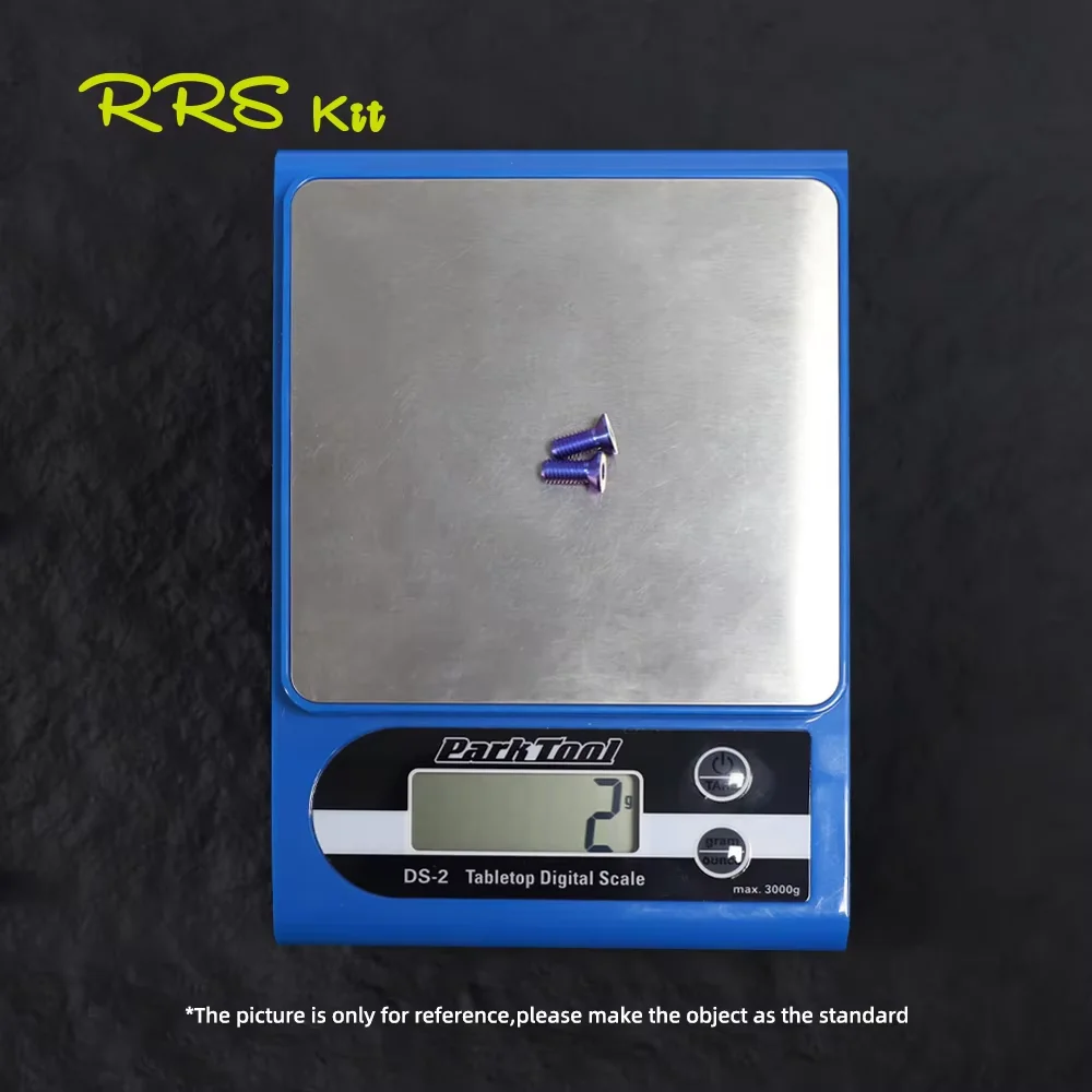 RRSKIT 자전거 티타늄 합금 물병 케이지 M5 * 12mm 나사 초경량 2g 자전거 물병 케이지 장착 볼트 자전거 액세서리