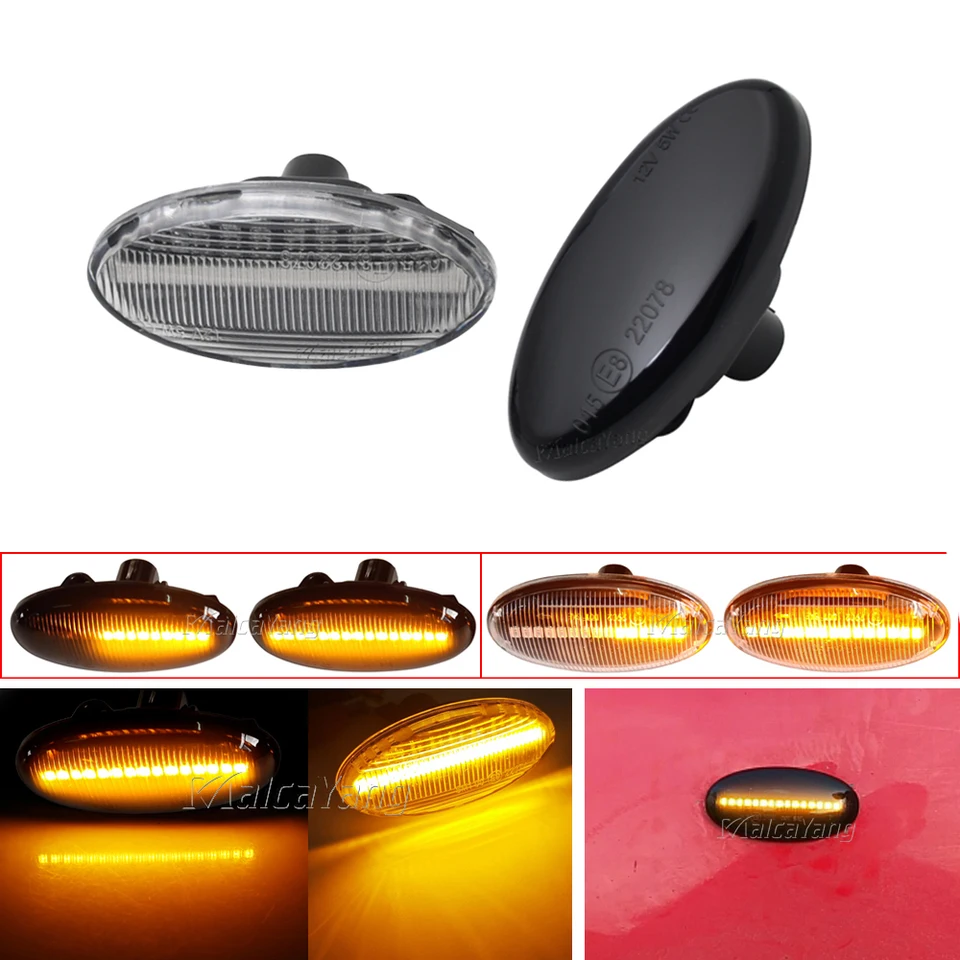 Clignotants Latéraux Dynamiques à LED Pour Mazda - Lot De 2 - Séquentiels, Sans Erreur Canbus, Fumés