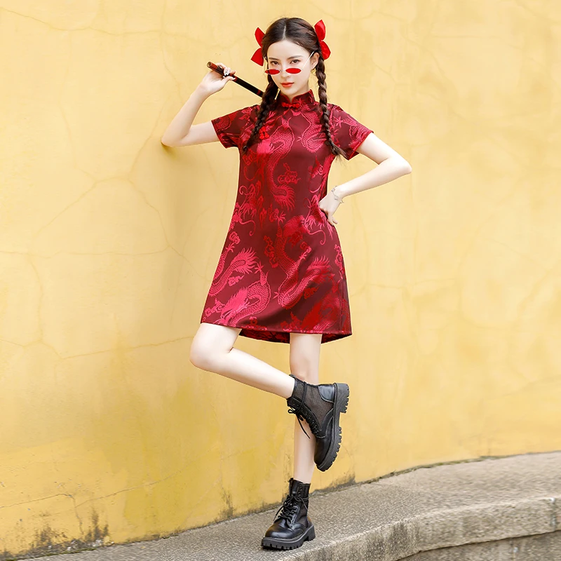 open lace back dress Amazon.com: Womens Chinese Dress