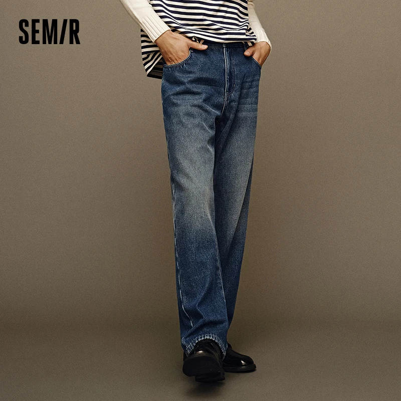 

Semir Jeans Men 2023 Winter New Soft Classic Retro Fashionable Straight Trousers