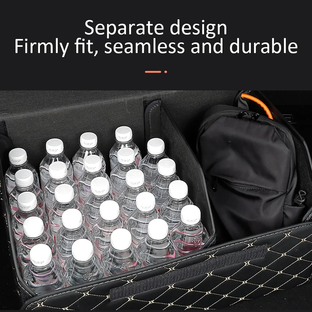 Multipurpose Collapsible Car Trunk Storage Organizer With Lid Portable Car Storage Bag
