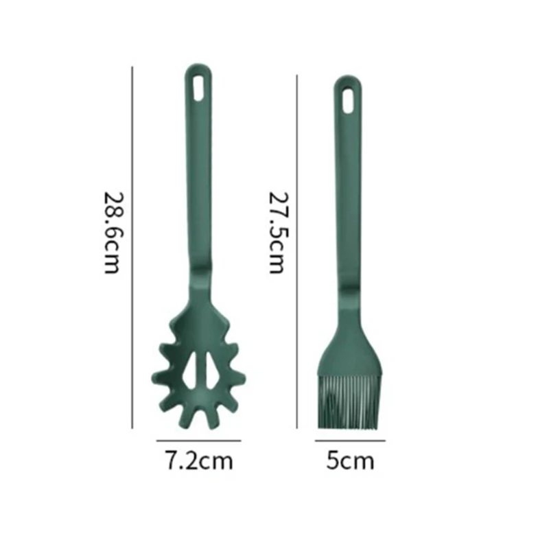 New crank silicone spatula spoon non-stick pan special kitchen utensils supoon silicon spoon