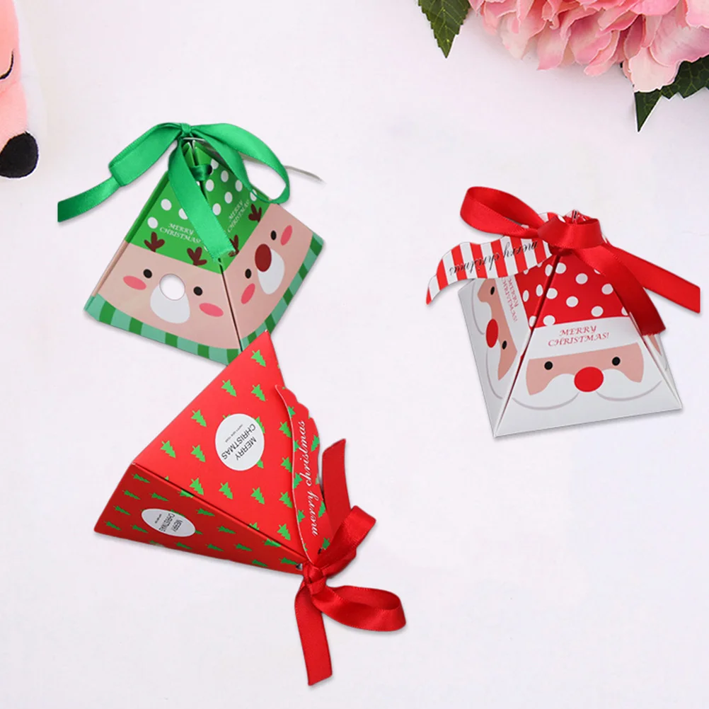 

15pcs Christmas Paper Boxes Party Favors Gift Treats Candy Chocolate Goodies Boxes Party Supplies