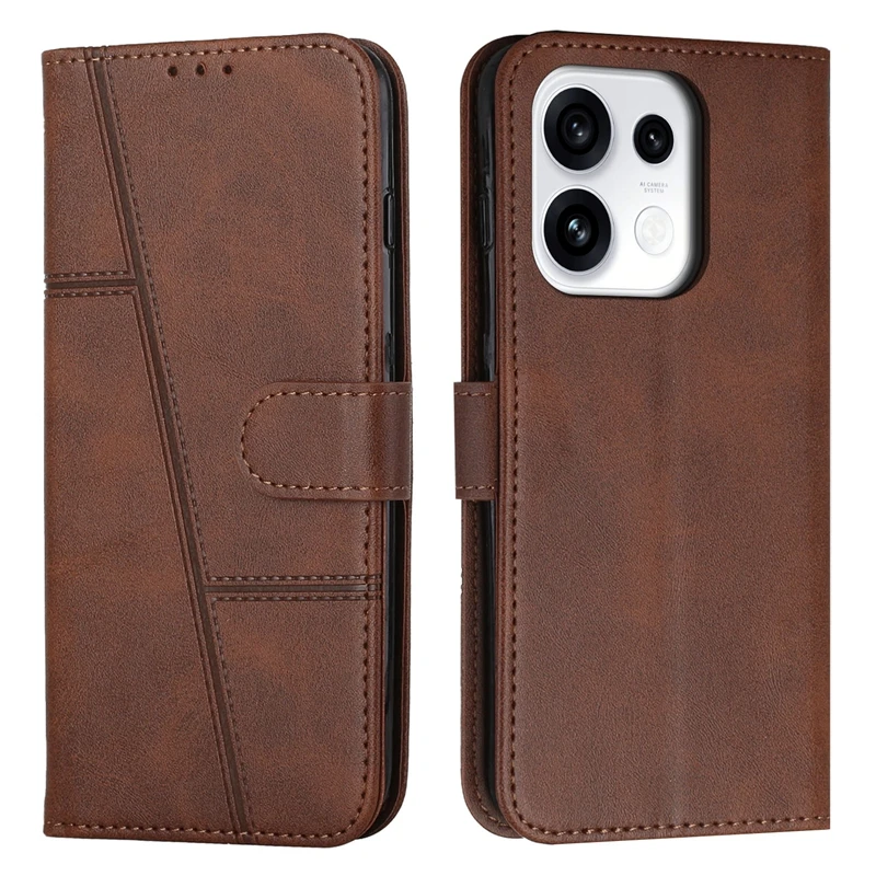 Leather Flip Wallet Book Cover for OPPO Reno 16F - Enhanced Protection Phone Case