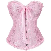 Women's Vintage Floral Lingerie Jacquard Corset Top