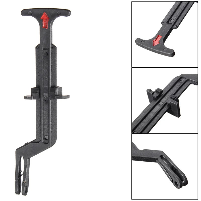 1PCS For VW Passat B5 B5.5 Black Bonnet Hood Release Rod Lock Latch Handle 3B0823593 1998 1999 2000 2001 2002 2003 2004 hood release latch repair kit hood release lever grip