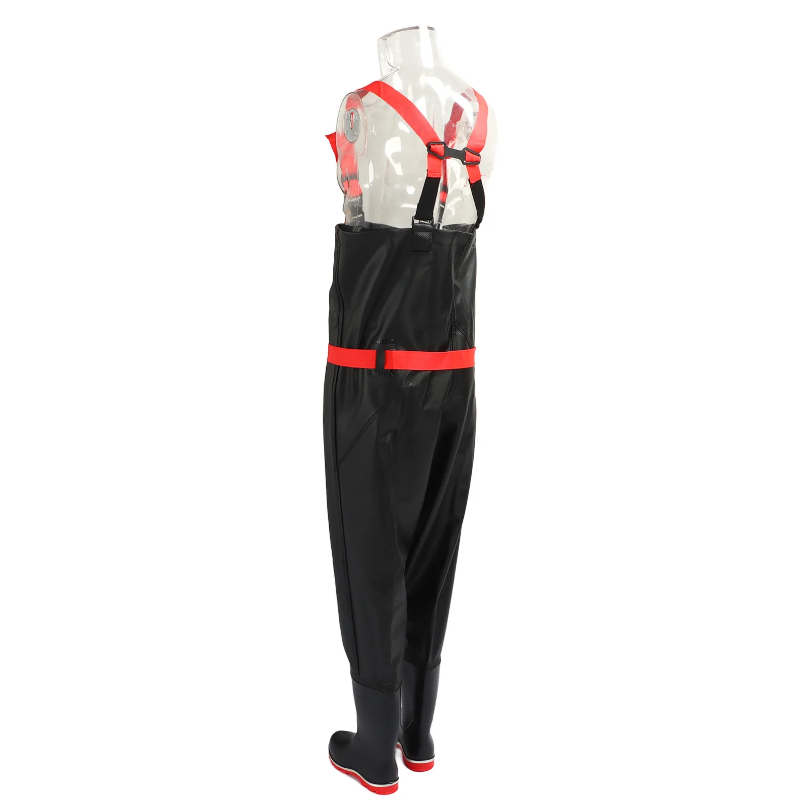 Chest Wader PVC Lightweight Waterproof Fishing Wading Pants with Anti Slip Boots for Men Women Bootfoot Wader Chest Wading Pants