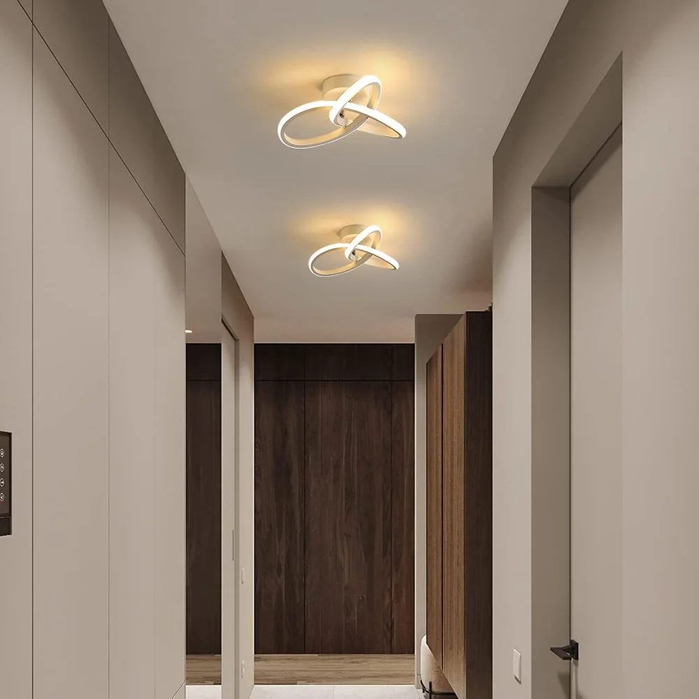 LED Ceiling Light Ceiling Light LED Strip Aisle Ceiling Lights Modern Minimalist Living Room Lamps Adjustable Three-color Light for Bedroom Living Room Corridor