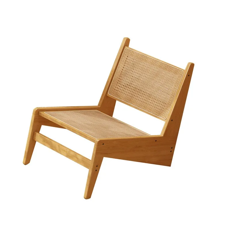 Realife Vine Woven Leisure Chair Single Sofa Chair For Home Use Quiet Style Home Kangaroo Bamboo Woven Creative Lazy