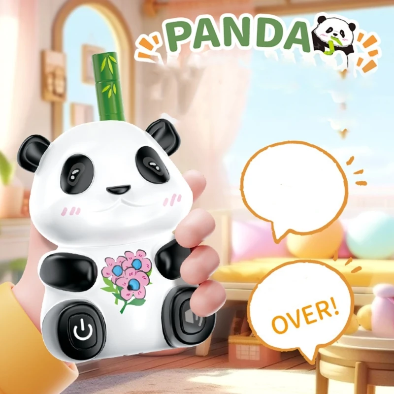 Electric Walkies Talkie Toy for Kids Cartoon Panda Intercom Gifts Electronic Toy 2