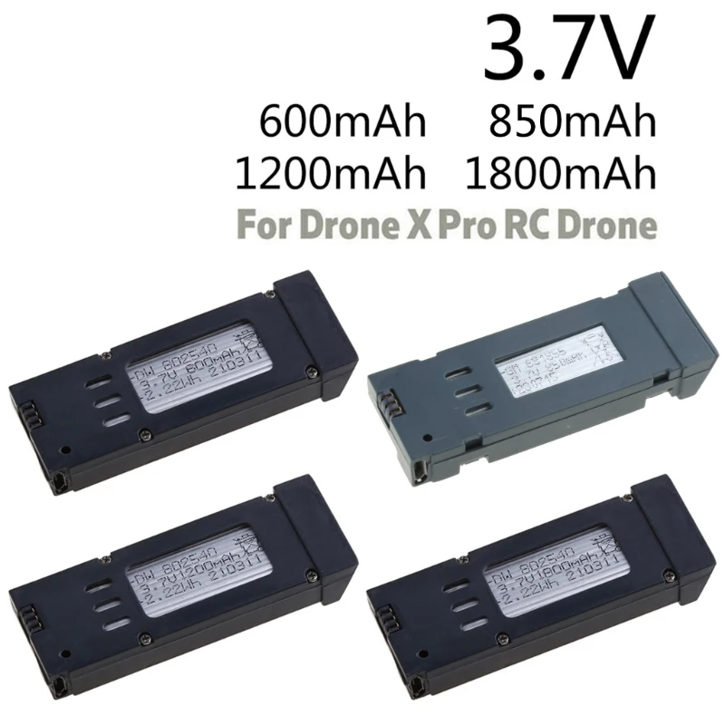

3,7 V 600mAh 800mAh 1200mAh 1800mAh литиевая батарея для EACHINE E58 S168 JY019 JD19 Запчасти для квадрокоптера