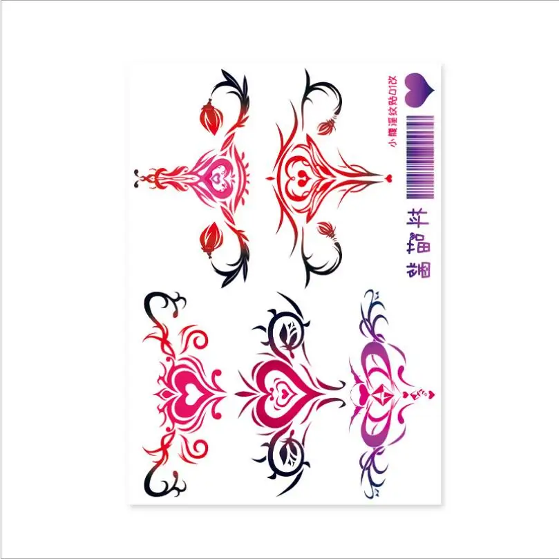 

Navel Sticker For Women Waterproof Temporary Sticker Fake Body Art Sexy Lasting Simulation Tattoo Sticker T1858