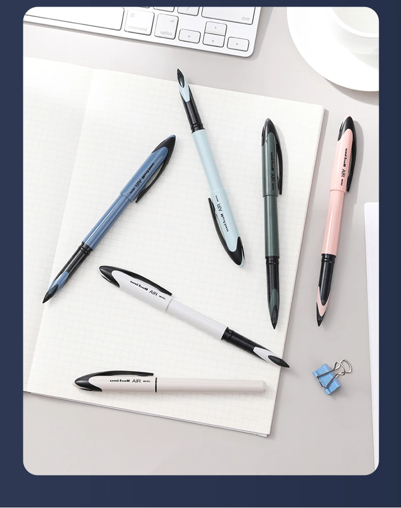 Uni-Ball Premium Air Tintenroller für Lehrer, 0,7/0,5 mm, nicht austauschbare Tinte, glatter Schreibstift, speziell zum Üben von Schildern – Detail 9