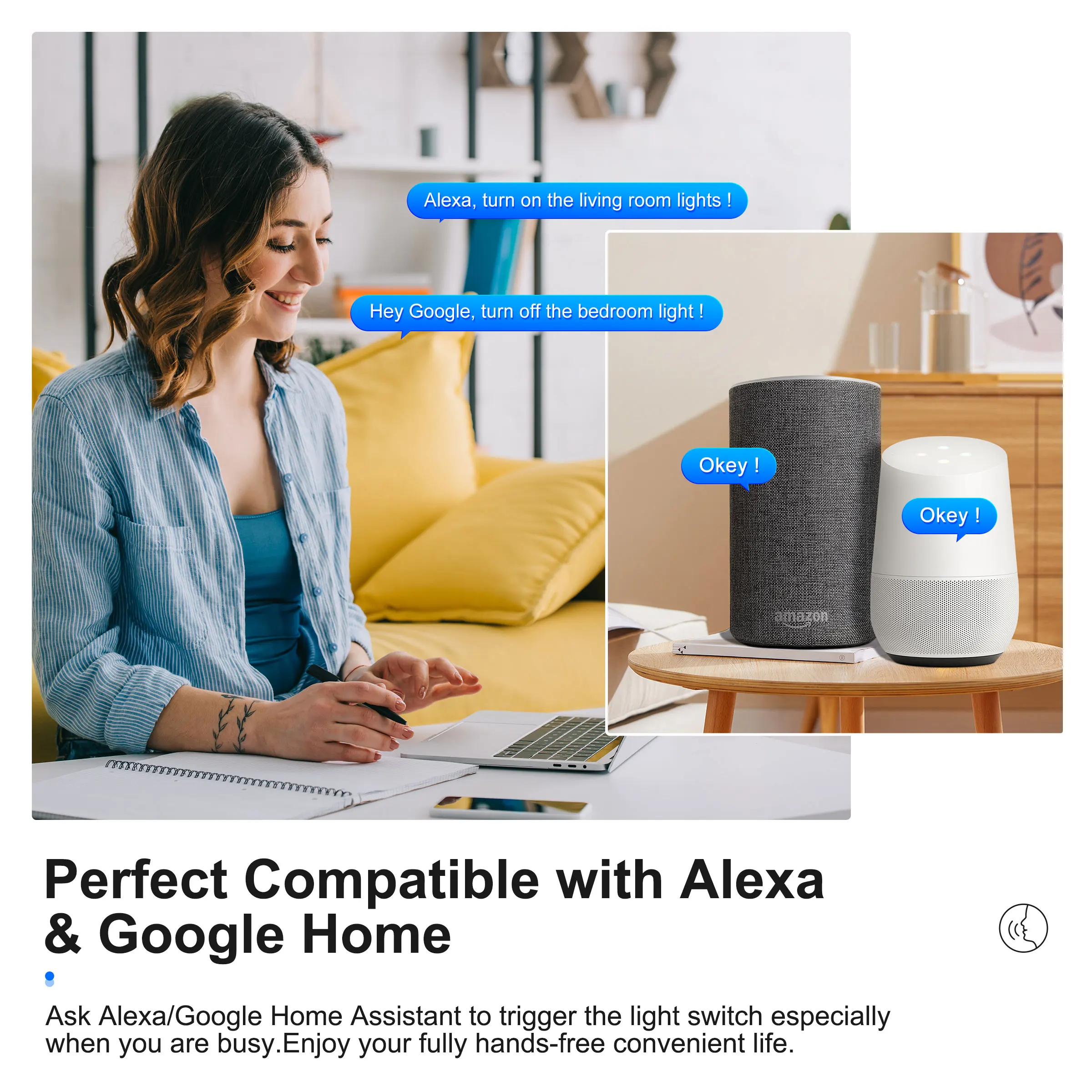 GIRIER Tuya WiFi Smart Switch Module No Neutral Wire Required Breaker Relay 1 2 3 4 Gang Supports 2 Way Control Alexa Hey Google 6 GIRIER Tuya WiFi Smart Switch Module No Neutral Wire Required Breaker Relay 1 2 3 4 Gang Supports 2 Way Control Alexa Hey Google 6