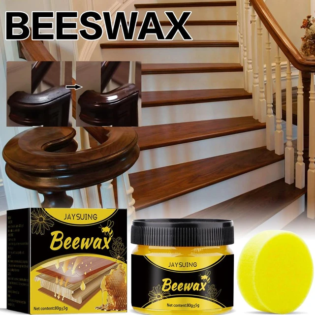 80g Wood Care Wax Solid Wood Furniture Polishing Seasoning Beeswax Polisher  Waterproof Furniture Care Maintenance Beeswax - AliExpress