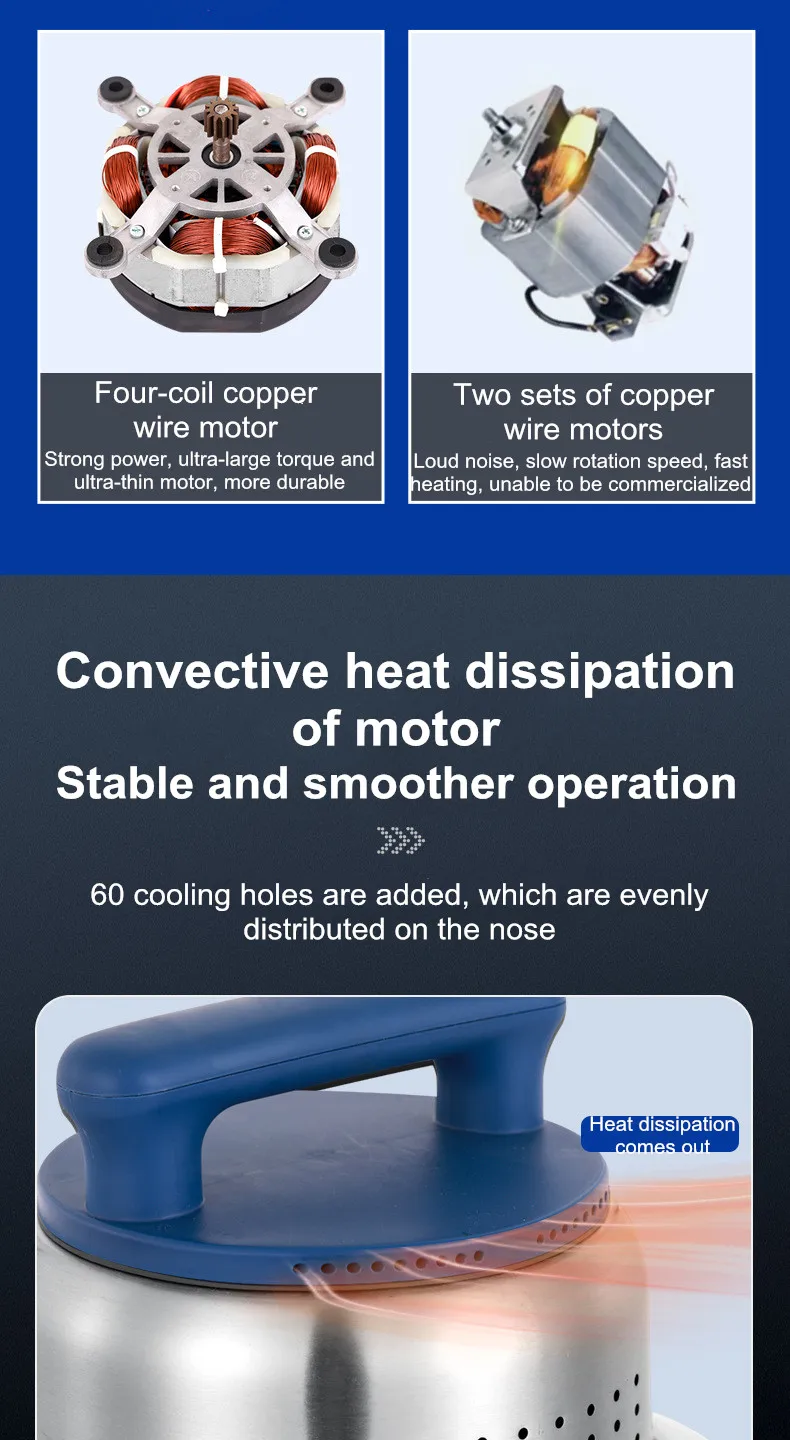 Description Picture 4 of item220V 8L electric meat grinder Commercial household electric stainless steel meat grinder Kitchen broken meat processing machine