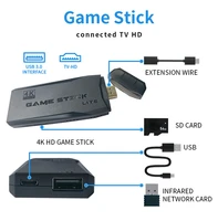 Console de jeu vidéo M8 améliorée 64G 20000 jeux Console de jeu portable rétro contrôleur sans fil Lite 4K bâton de jeu pour cadeaux de noël 4