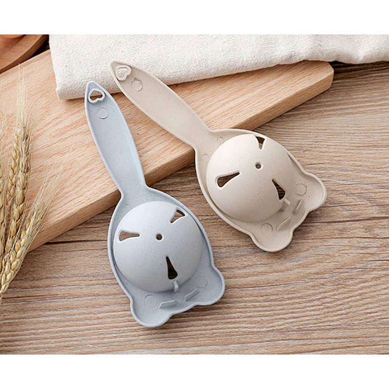 Plastic egg yolk separator tool for easy kitchen use