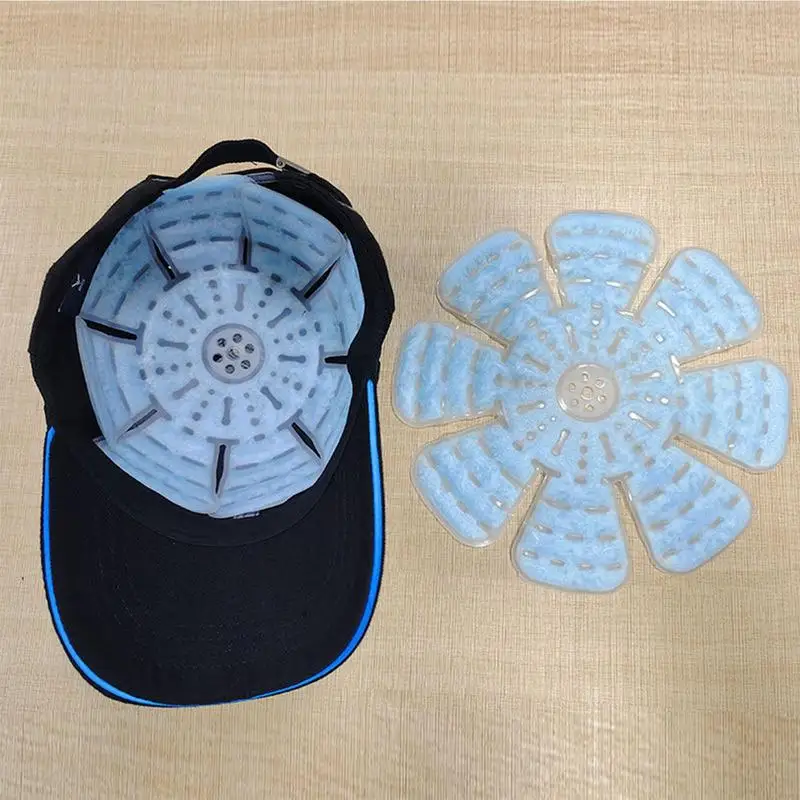 Heads Ice Pack Hat Cooling Foldable Ice Pack Cold Packs Multi-Functional Hat Cooling Healthy for Fishing Hiking Camping 4