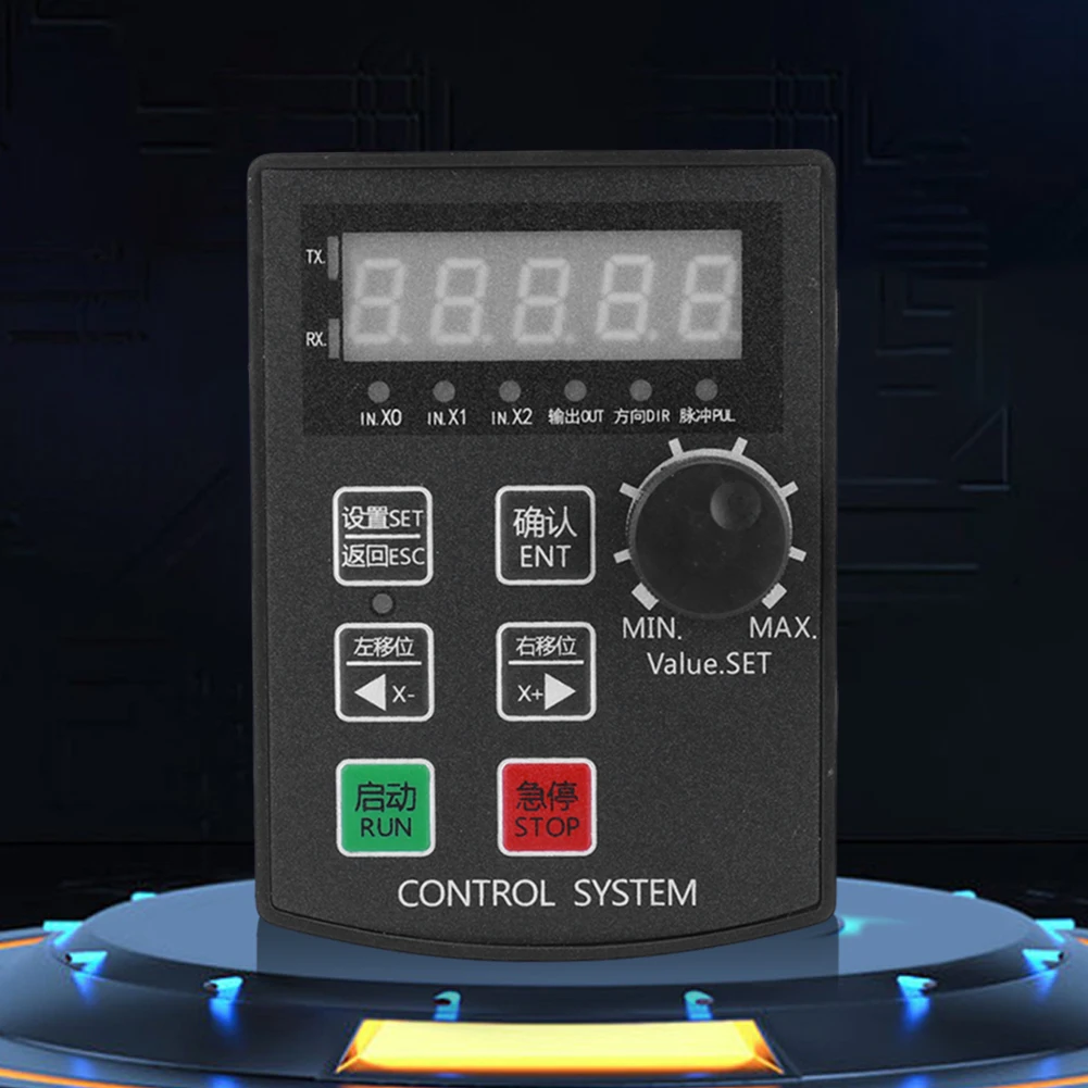 HF020 5자리 디스플레이 리미트 통신 모션 제어 보드 DC 12V-24V 서보 프리셋 제어 모듈 패널 시스템 키트(CNC용)