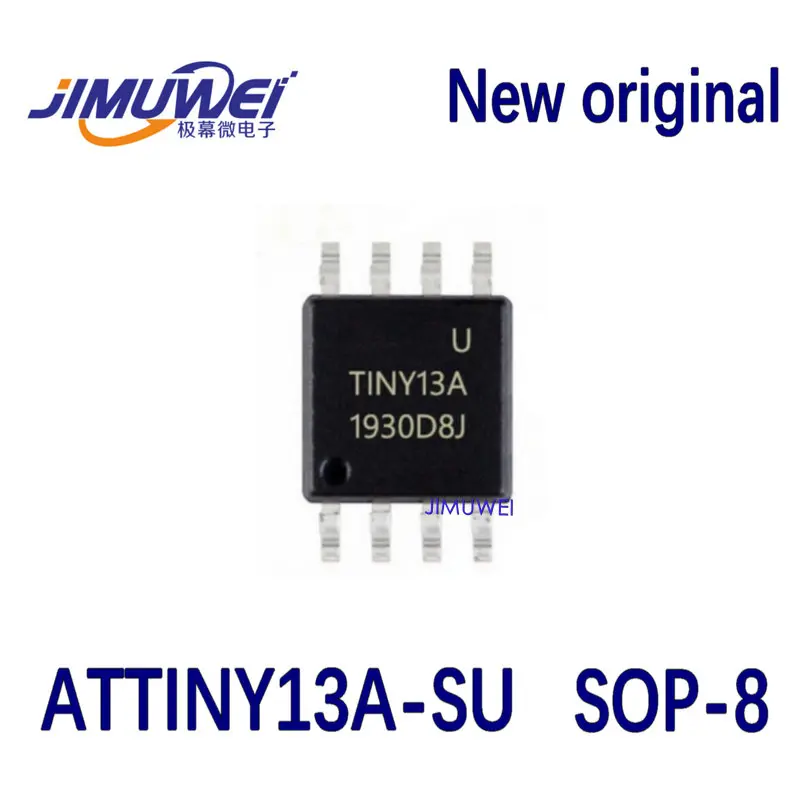 10 Piezas De Microcontrolador ATtiny13A-SU – Flash 8 Bits, 1KB, Encapsulado SOP8, Nuevo Y Genérico