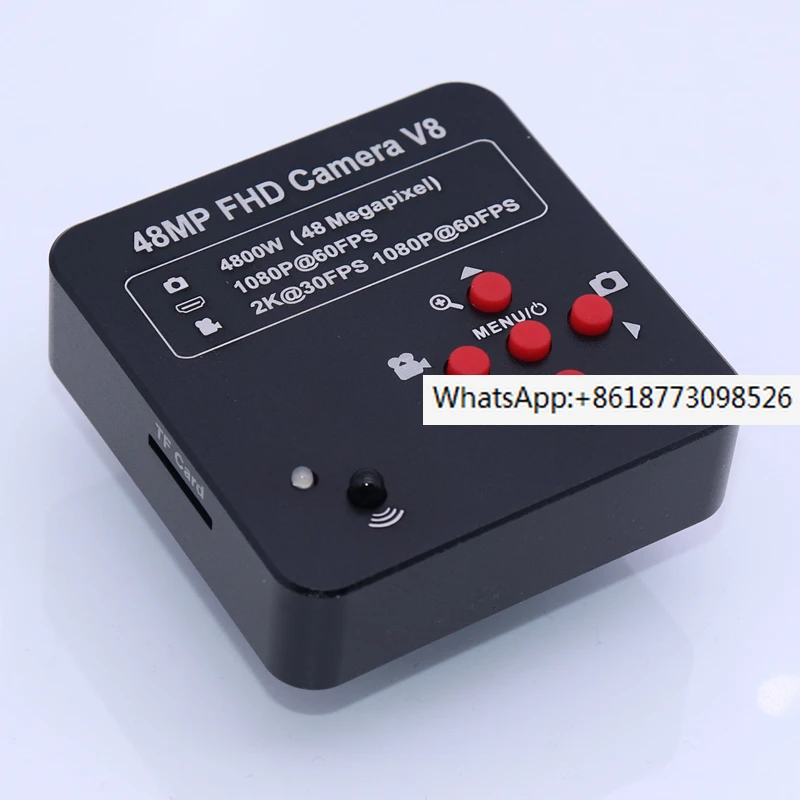 

HD HDMI Промышленная камера 48 мегапикселей USB микроскоп камера Дистанционное управление TF карта управление