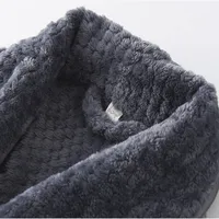 Homewear Women Men Extra Long Thermal Flannel Bathrobe Winter Warm Pregnant Bath Robe Zipper Hooded Dressing Gown Men Sleepwear 3