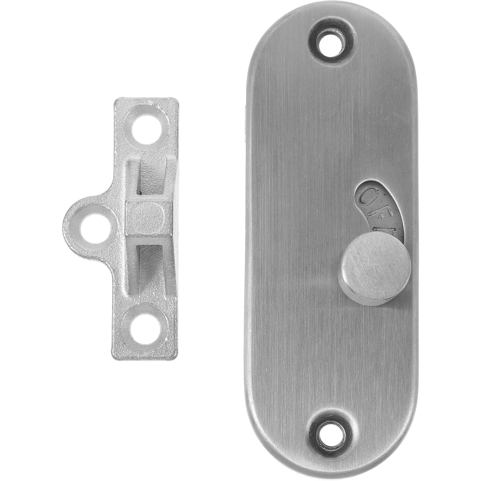 Aluminum Alloy Sliding Door Lock Privacy Barn Door Locks Easy Install Stainless Steel Gate Latch Wooden Fence Doors Gates