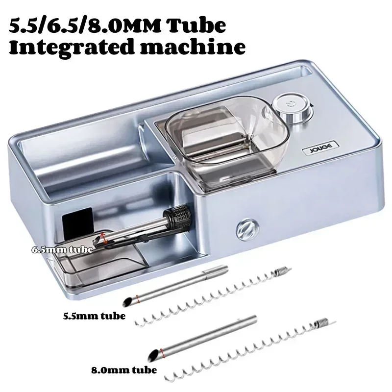 2025 3-in-1 Automatic Cigarette Machine Electric Cigarette Smart Sensor Injector Tobacco Filled 5.5/6.5/8mm Round Tube, Tweezers - 5