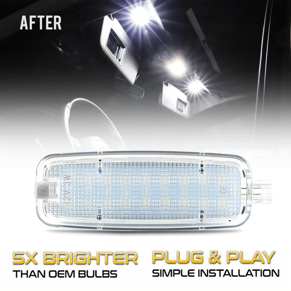 Led Interior Sun Visor Specchio Cosmetico Luce Di Lettura Della Lampada Per Audi A4 B7 B8 A3 8P 8V A6 C6 C7 Tt 8J A5 Q5 A8 S3 S4 A7 S5 Rs6 S6 S8