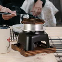 Japanese Alcohol Stove Cooking Pot Portable Steaming Rice Cooking Oolong Pot Outdoor Cooking Artifact Cooking Aluminum Pot 2