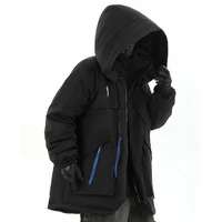 Mulit Pocket Winter Jackets Techwear Tactical Coats Men Fashion Streetwear Oversized Parkas Warm Hooded Jacket Windbreaker 2023 2