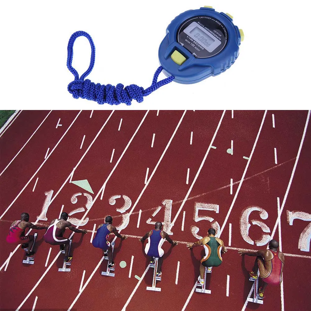 Professional Handheld Digital Stopwatch Timer Outdoor Sports Training Timer Chronograph Stop Watch 0.01s Precision Timer Tools