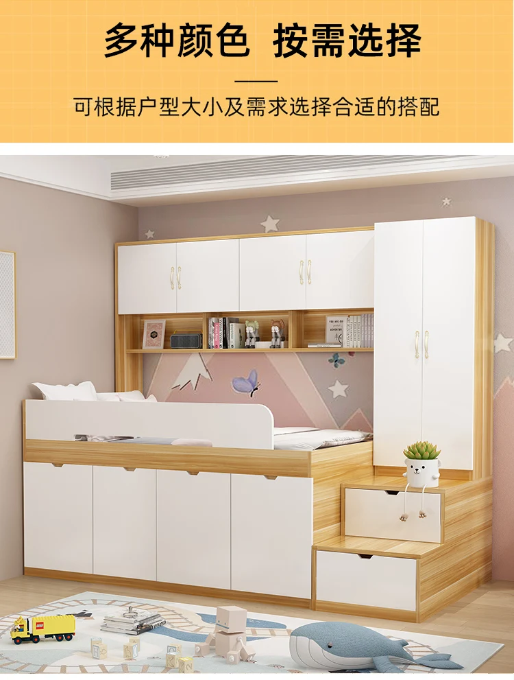 Description Picture 5 of itemChildren's bed, half height bed, desk, wardrobe, one piece set, bedroom, small unit, space saving storage