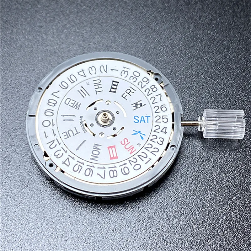 Watch Movement White Nh36a Three-dot Double Calendar Automatic Mechanical Movement At 3 At 3.8 for Skx007 SEIK Watch MODs Dial Repair NH36