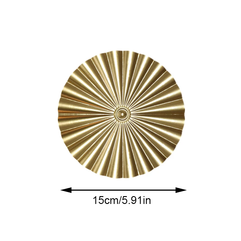 Luxury Golden Disc Wall