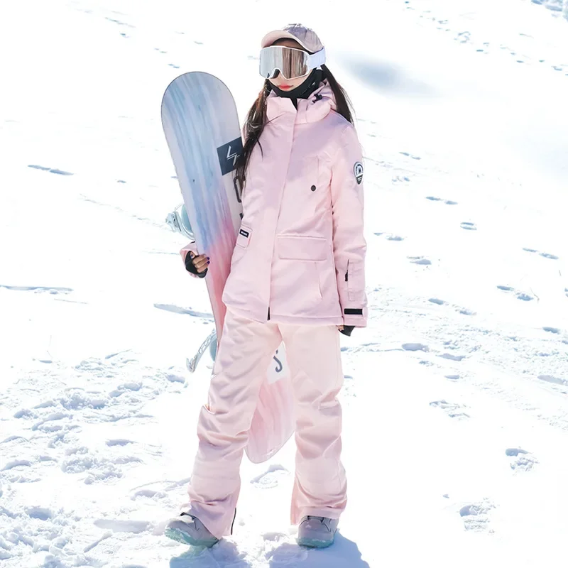 Winter Women Snow Suit Outdoor Waterproof Snowboarding Clothes Thick Warm  Ski Jackets Pants Set - China Ski Suit Women and Waterproof Ski Wear price