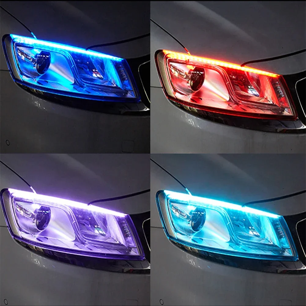 2x Auto LED Blinker Dynamische Streifen DRL Scheinwerfer Tagfahrlicht