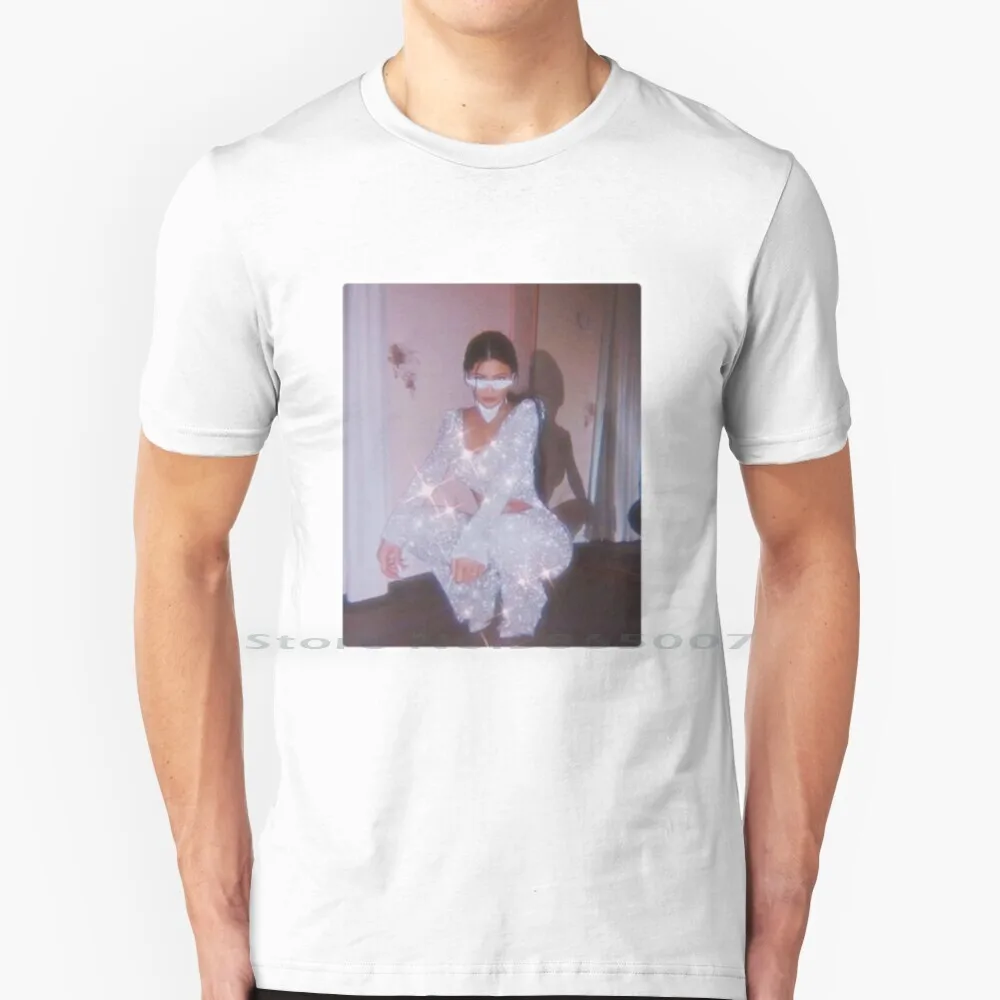 Maglietta Adesiva Estetica 100% Cotone Estetica Divertente Kendall Jenner Tumblr Meme Makeup Kardashians Big Size 6Xl Tee Gift