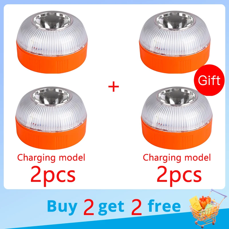 

Rechargeable Led Car Emergency Light V16 Flashlight Magnetic Induction Strobe Light Road Accident Lamp Beacon Safety Accessory