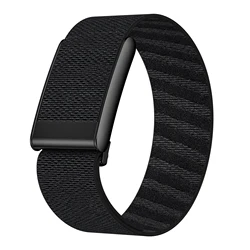 Premium Adjustable Nylon Sport Strap - Breathable Replacement Wristband - Whoop 5.0 MG (Black -A)
