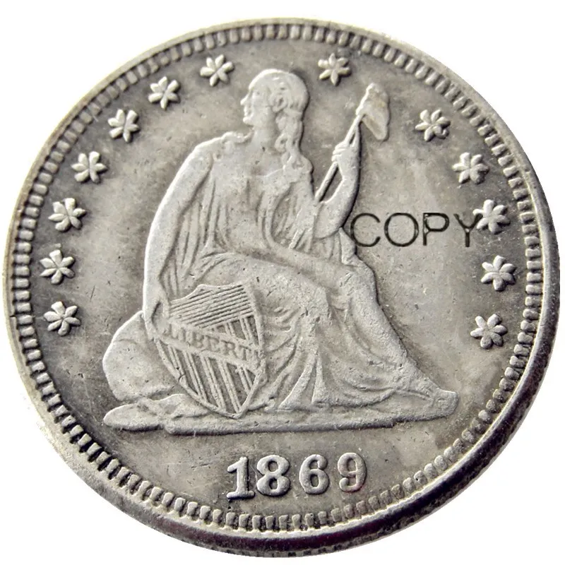 

1869 долларов США, Посеребренная копировальная монета