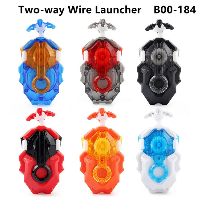 Two-way  Burst Launchers Custom Right And Left Gyro Pull Rod Wire Spinning Top Accessories Toy For Children 4