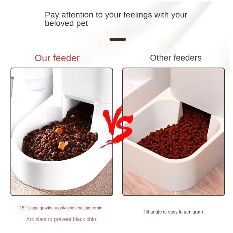 Title 5, 3.8L Large Capacity Pet Cat Automatic Food Wate...