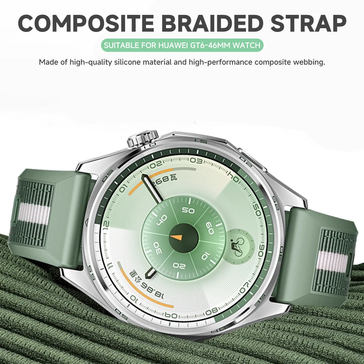 Universal 22mm Soft Silicone Replacement Watch Strap