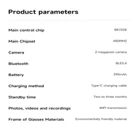 Xiaomi 6K Smart Camera Glasses – AI Translator, Bluetooth Calls, HD Video - Image 6