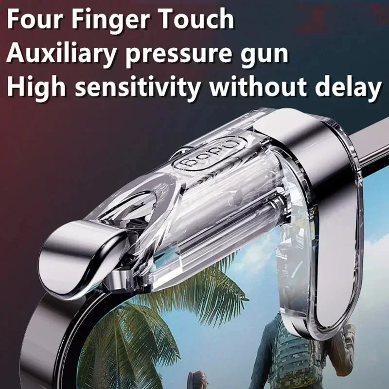 K03 وحدة تحكم ألعاب الهاتف المحمول 4 أصابع PUBG Ga...