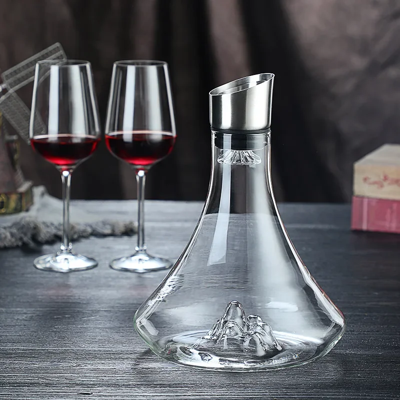 Glass Sailing Wine Bottle Borosilicate Glass Wine Container