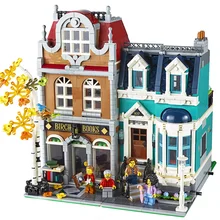 

2524Pcs Creator City Street View Bookshop Model Building Kits Blocks with Figures Compatible 10270 Bricks Toys Children Gift