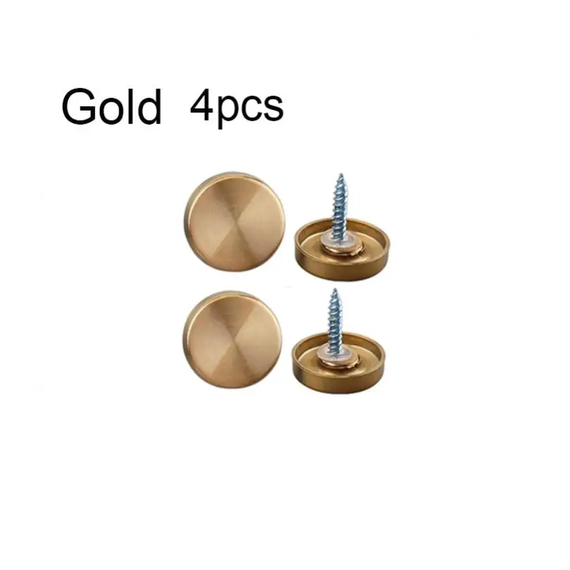 4pcs 16mm Diameter Stainless Steel Screw Cove Cover Nails Fasteners for Advertising Board Tea Tables Wardrobes Glass Furnitures